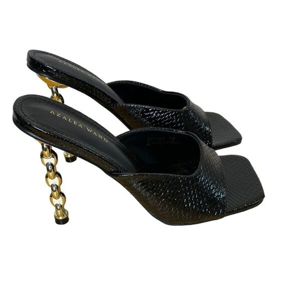 Azalea Wang Stiletto Square Toe Heels - Picture 3 of 8